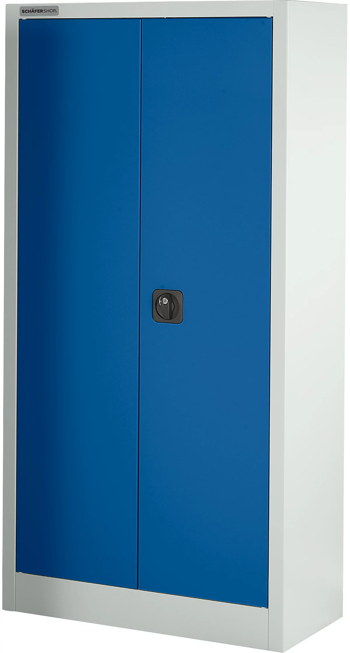 Schäfer Shop Select Armario de material MSI 16408i , A 800 x P 400 x A 1535 mm, 3 estantes, acero, gris claro/azul marino