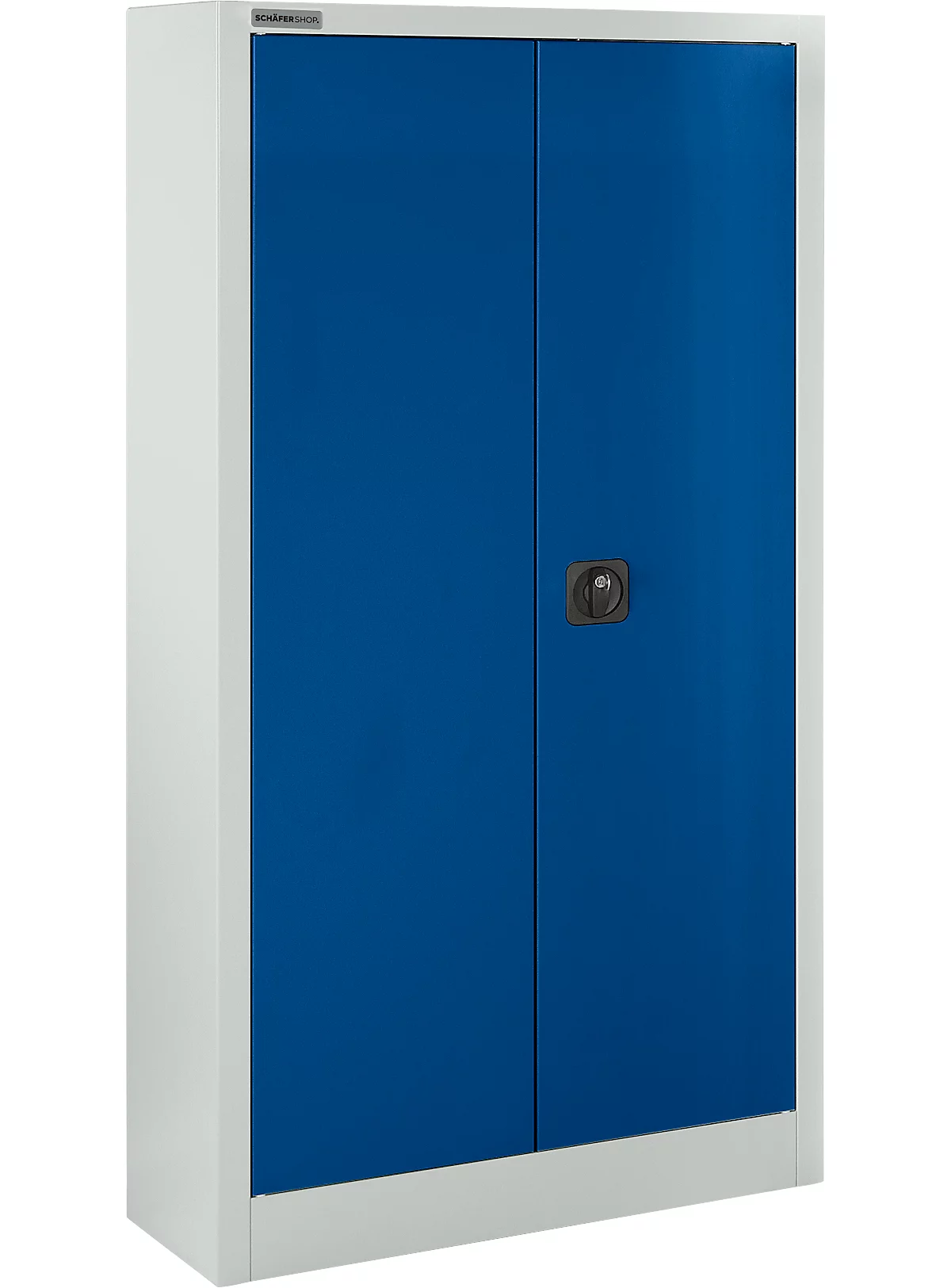 Schäfer Shop Select Armario de material MSI 16408i , A 800 x P 400 x A 1535 mm, 3 estantes, acero, gris claro/azul marino