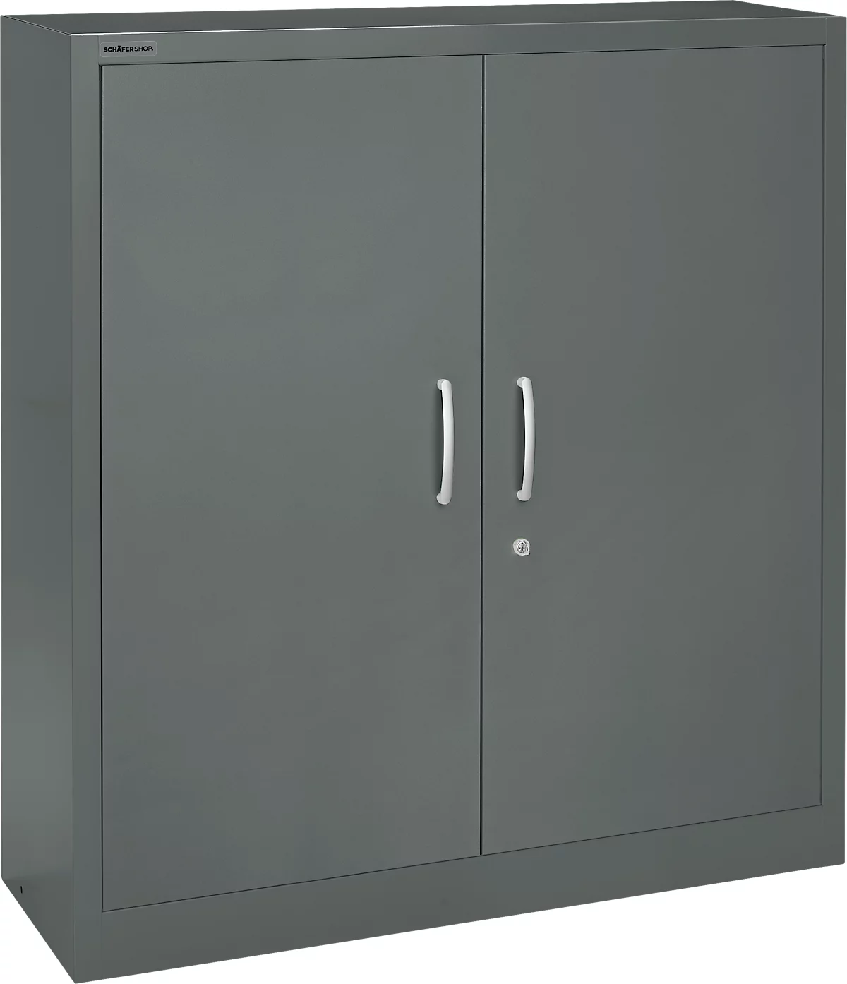 Schäfer Shop Select Armario de puertas batientes MS iCOLOUR, acero, 3 alturas de archivo, An 1200 mm, grafito RAL 7024