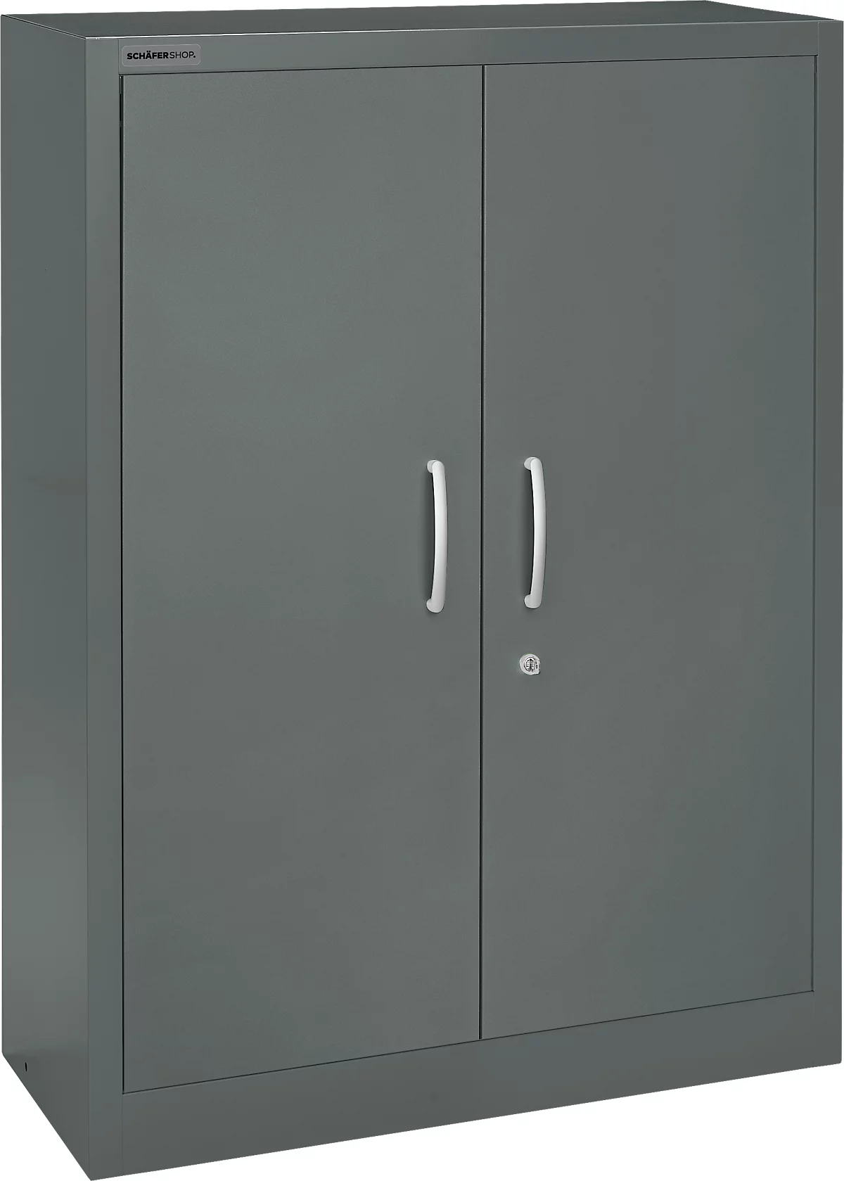 Schäfer Shop Select Armario de puertas batientes MS iCOLOUR, acero, 3 alturas de archivo, An 950 mm, grafito RAL 7024