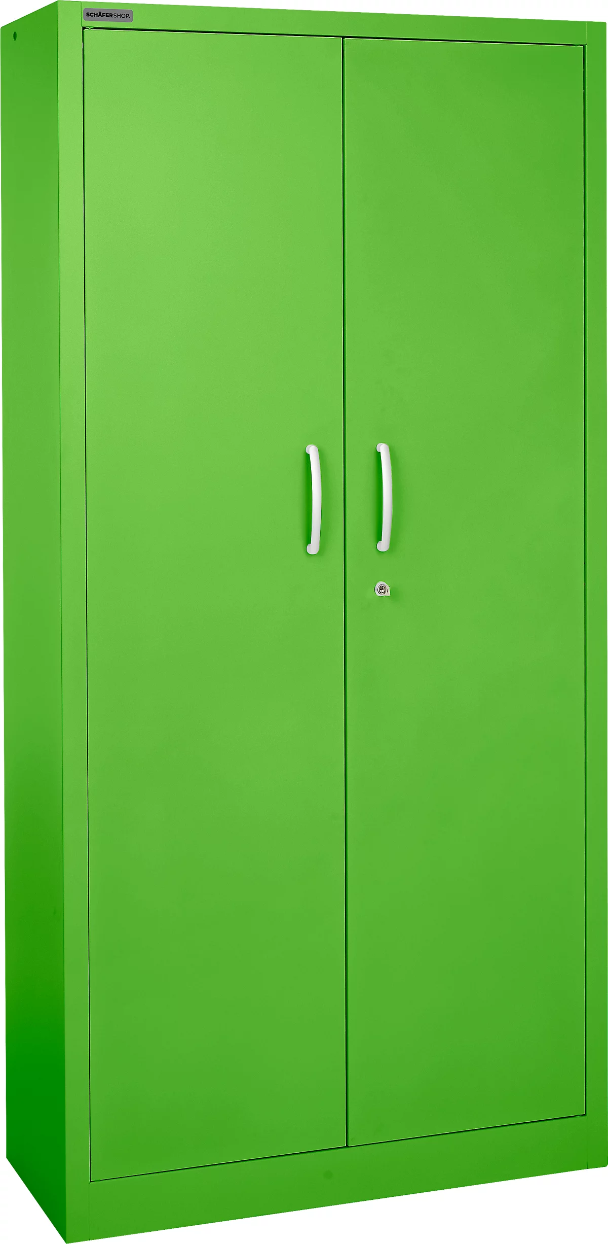 Schäfer Shop Select Armario de puertas batientes MS iCOLOUR, acero, 5 alturas de archivo, An 950 mm, verde manzana RAL 6018