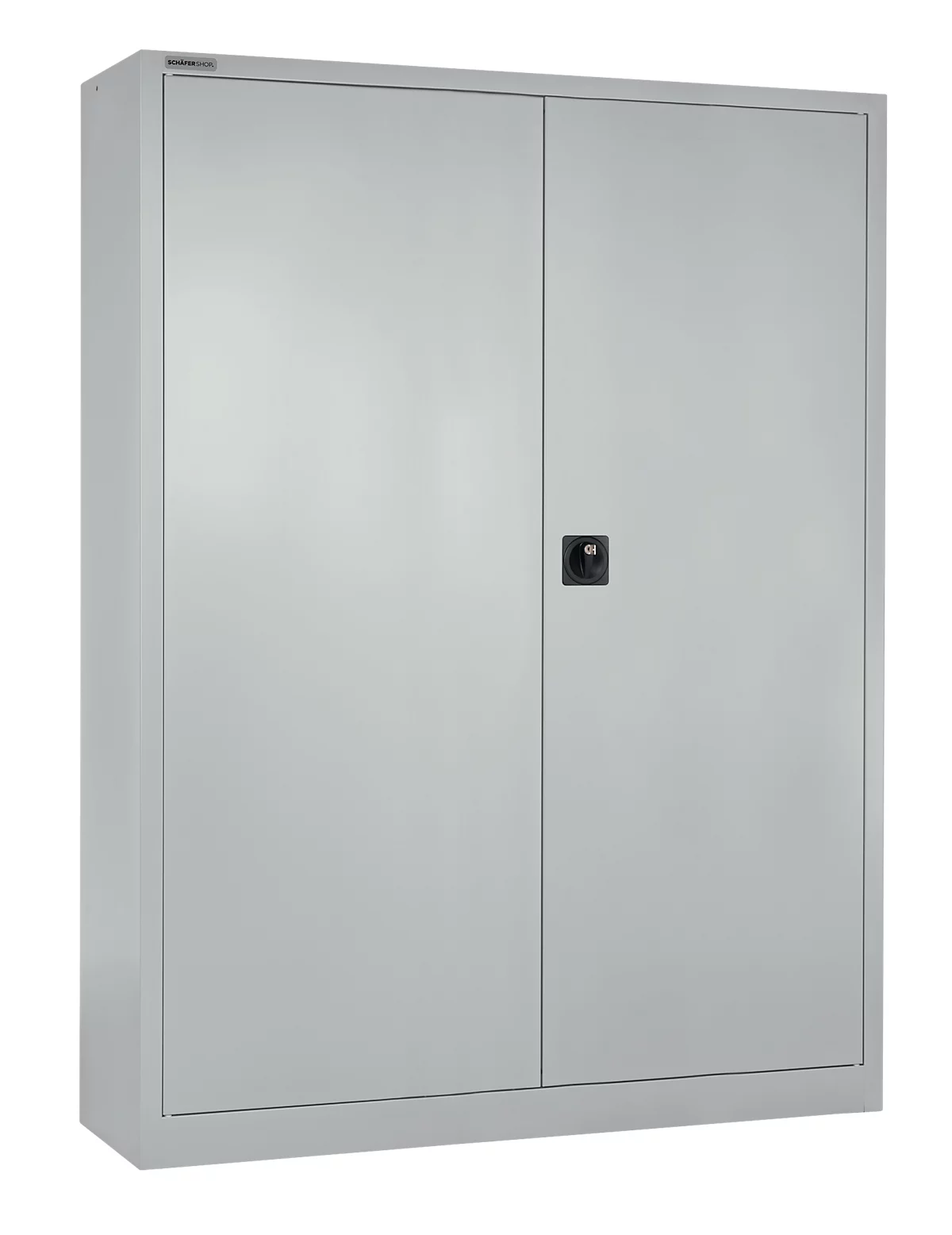 Schäfer Shop Select Armario de puertas batientes MS iCONOMY, acero, 5 alturas de archivo, ancho 1200 x fondo 400 x alto 1935 mm, aluminio blanco RAL 9006