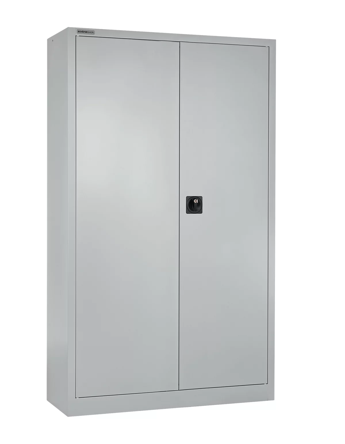 Schäfer Shop Select Armario de puertas batientes MS iCONOMY, acero, 5 alturas de archivo, ancho 950 x fondo 400 x alto 1935 mm, aluminio blanco RAL 9006