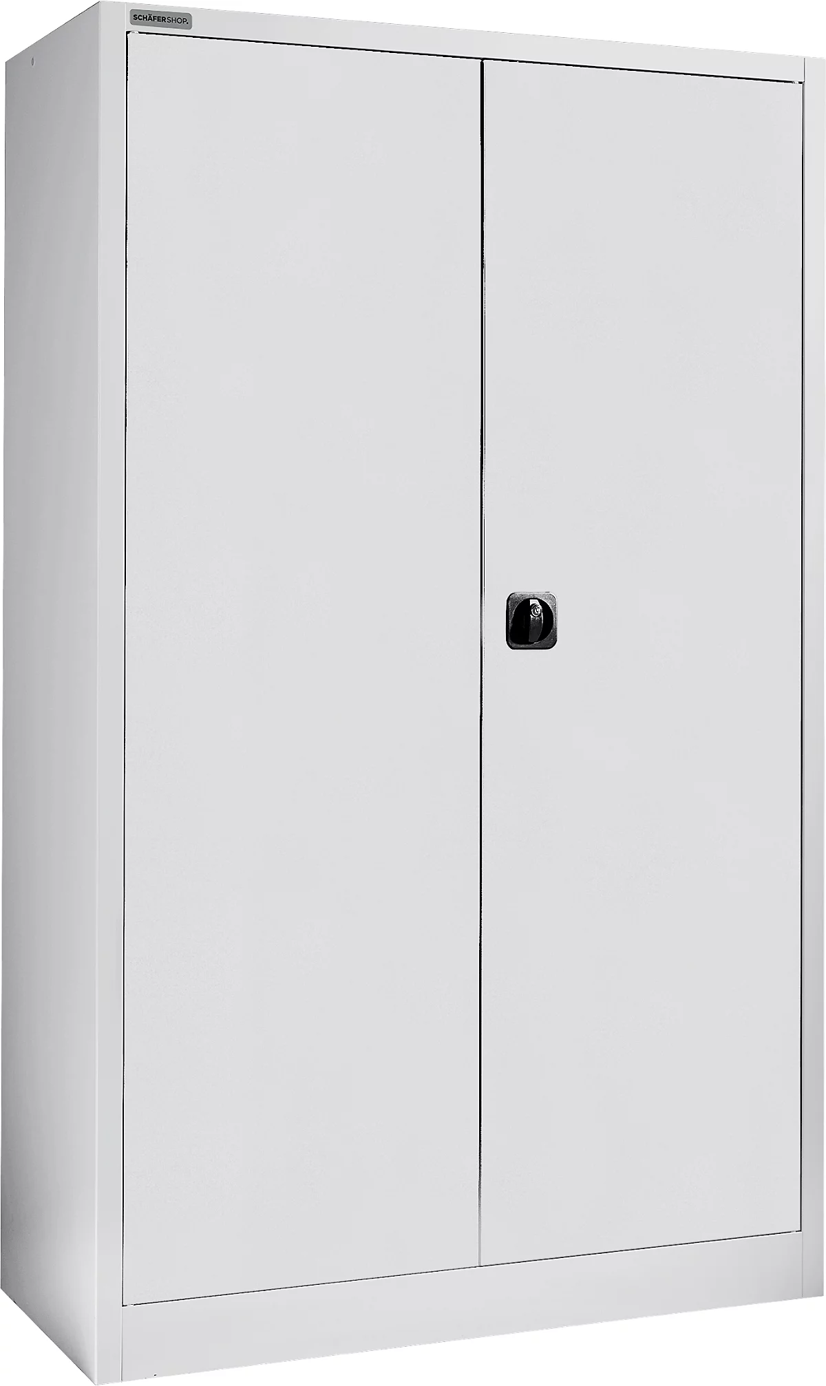 Schäfer Shop Select Armario para materiales MS 2509, con 8 estantes, ancho 950 x fondo 500 x alto 1935 mm, chapa fina, aluminio blanco
