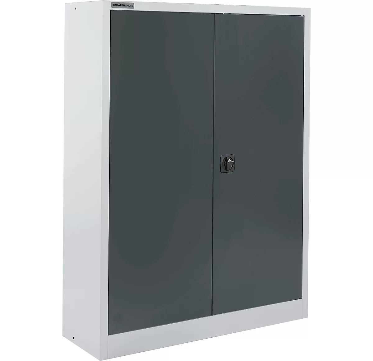 Schäfer Shop Select Armario para materiales MSI 16412i, ancho 1200 x fondo 400 x alto 1535 mm, 3 estantes, acero, aluminio blanco/gris antracita