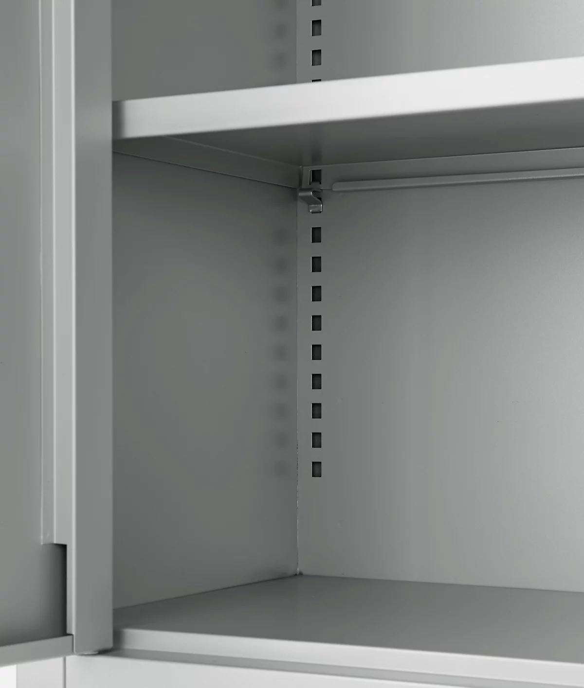 Schäfer Shop Select armario superior, con cerradura, altura 800 mm, anchura 950 mm, gris claro RAL 7035