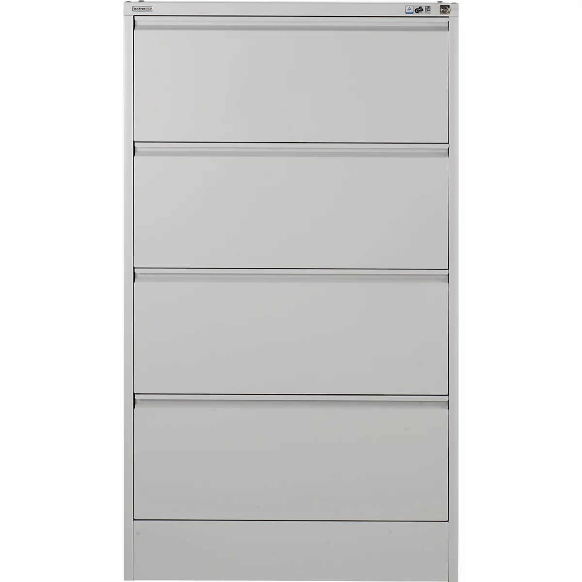 Schäfer Shop Select Armoire à dossiers suspendus, 2 rangées, cadre fermé, L 780 x P 580 x H 1365 mm + 50 dossiers suspendus, gratuits
