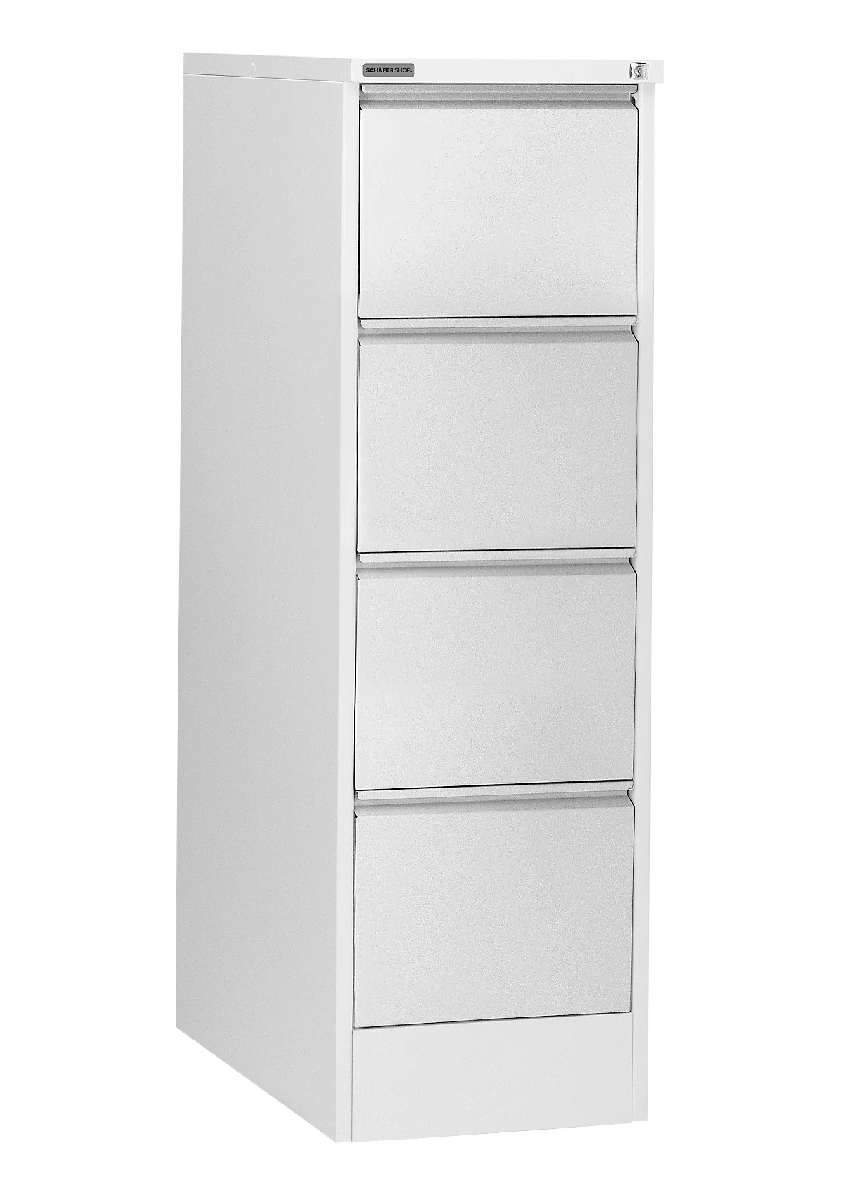 Schäfer Shop Select Armoire à dossiers suspendus H24ES SSI Schäfer, 1 rangée, 4 tiroirs, 425 x 600 x 1350 mm, gris clair