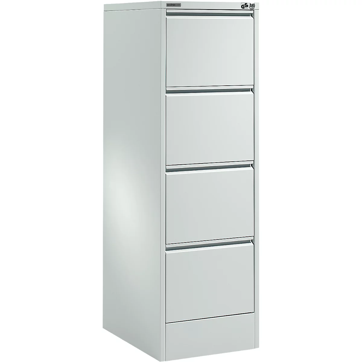 Schäfer Shop Select Armoire à dossiers suspendus MS iCONOMY, acier, 1 rangée, cadre ouvert, l. 425 mm, gris clair RAL 7035