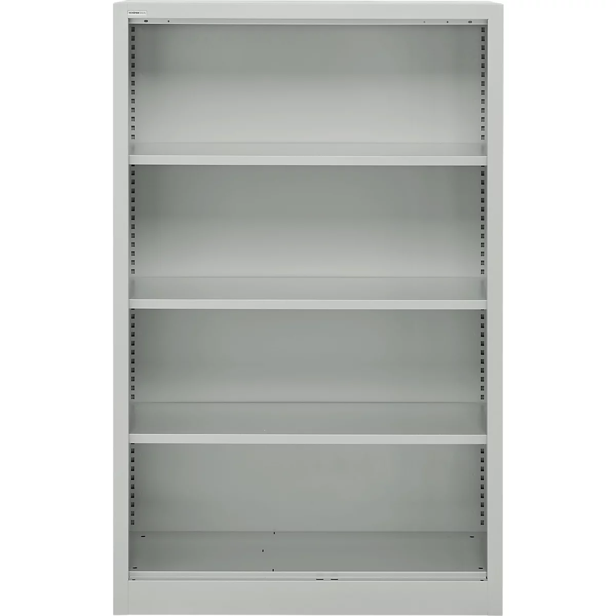 Schäfer Shop Select Armoire à étagères MS, 4 HC, L 950 x P 400 x H 1584 mm, tôle d'acier, gris clair