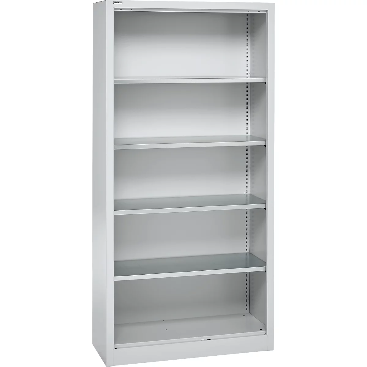 Schäfer Shop Select Armoire à étagères MS, 5 HC, L 950 x P 500 x H 1935 mm, tôle d'acier, aluminium blanc