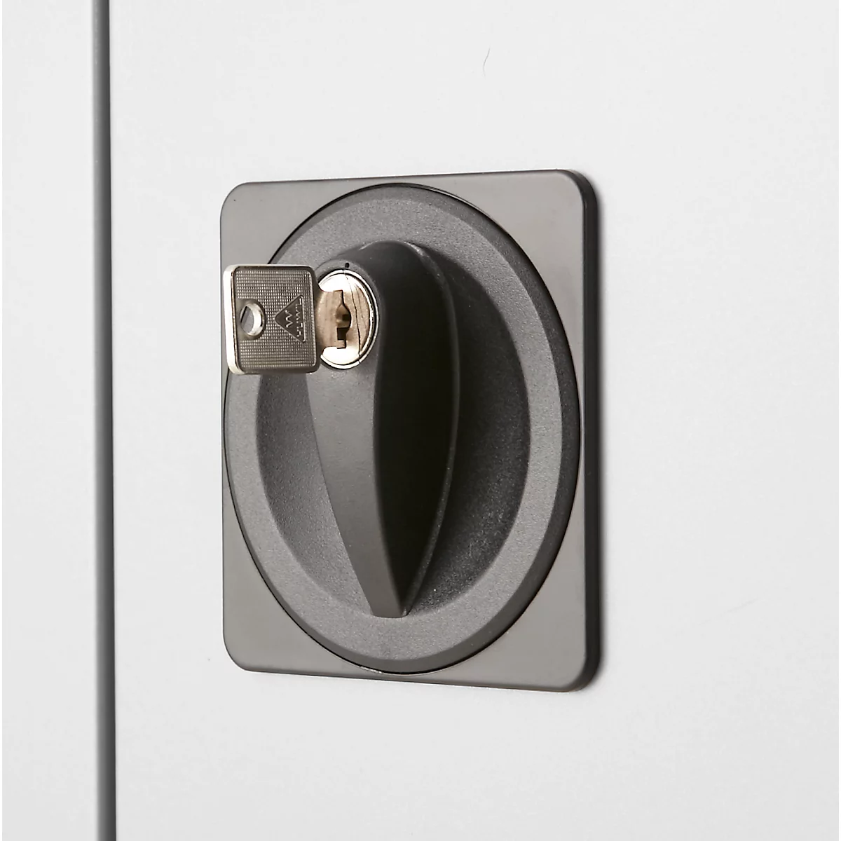 Schäfer Shop Select Armoire à poser SSI Schäfer, verrouillable, hauteur 800 mm, largeur 950 mm, alu argent