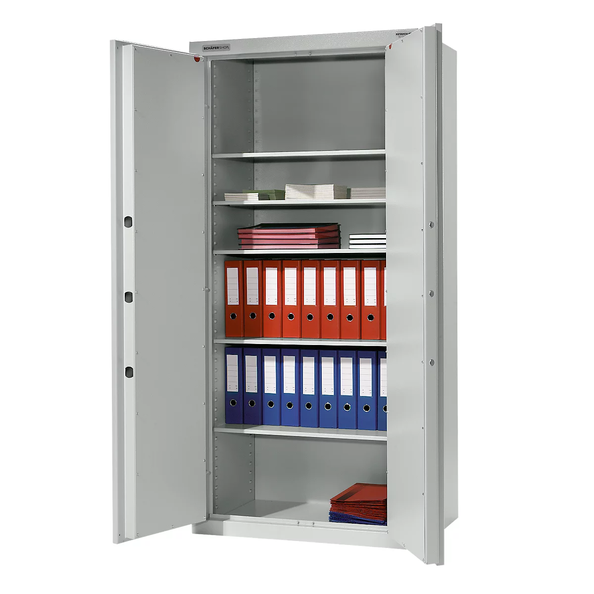 Schäfer Shop Select Armoire en acier TS 3, 4 étagères, sans compartiment intérieur