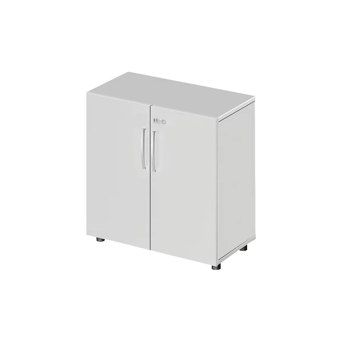 Schäfer Shop Select Armoire LOGIN, 2 hauteurs de classeurs, H, L 800 x P 420 x H 788 mm, gris clair/gris clair