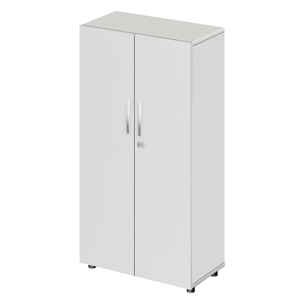 Schäfer Shop Select Armoire LOGIN, 4 hauteurs de classeurs, L 800 x P 420 x H 1514 mm, gris clair/gris clair