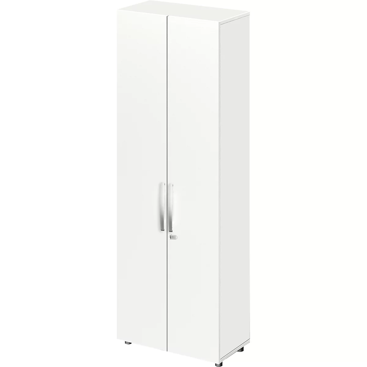 Schäfer Shop Select Armoire LOGIN, 6 hauteurs de classeurs, L 800 x P 420 x H 2240 mm, blanc/blanc