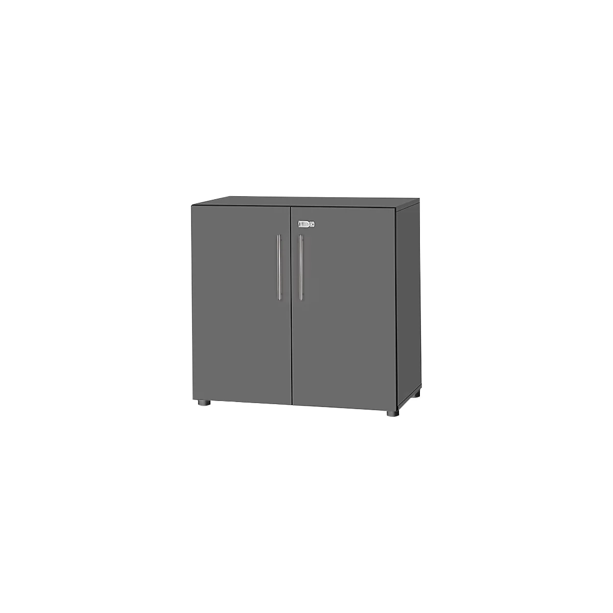 Schäfer Shop Select Armoire Start Off, 2 HC, verrouillable, l. 800 x P 420 x H 744 mm, bois, graphite/graphite 