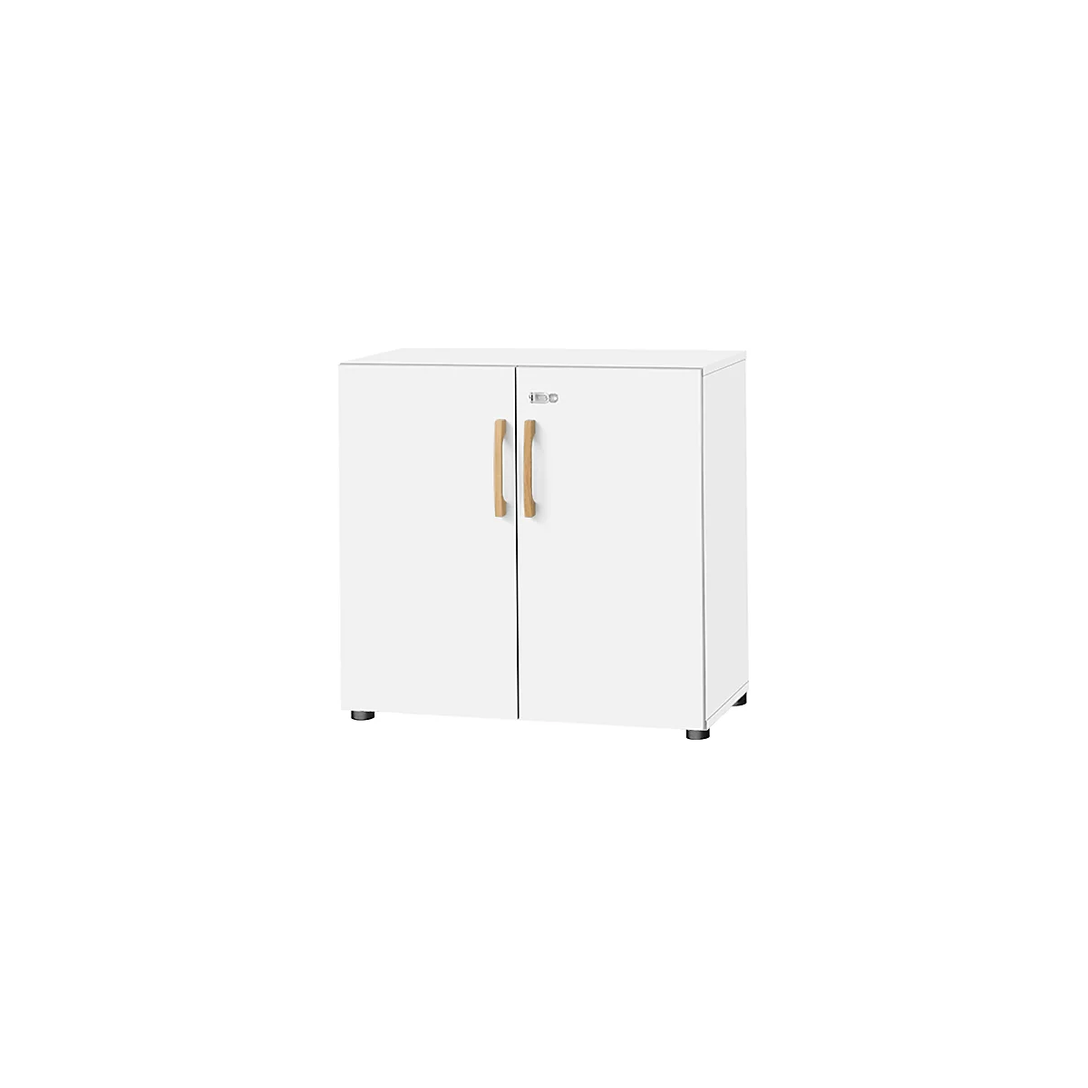 Schäfer Shop Select Armoire Start Off Wood, 2 HC, verrouillable, L 800 x P 420 x H 788 mm, bois, blanc