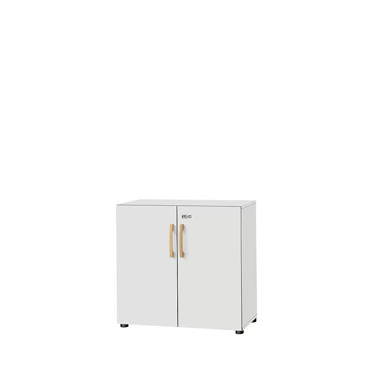 Schäfer Shop Select Armoire Start Off Wood, 2 HC, verrouillable, L 800 x P 420 x H 788 mm, bois, gris clair
