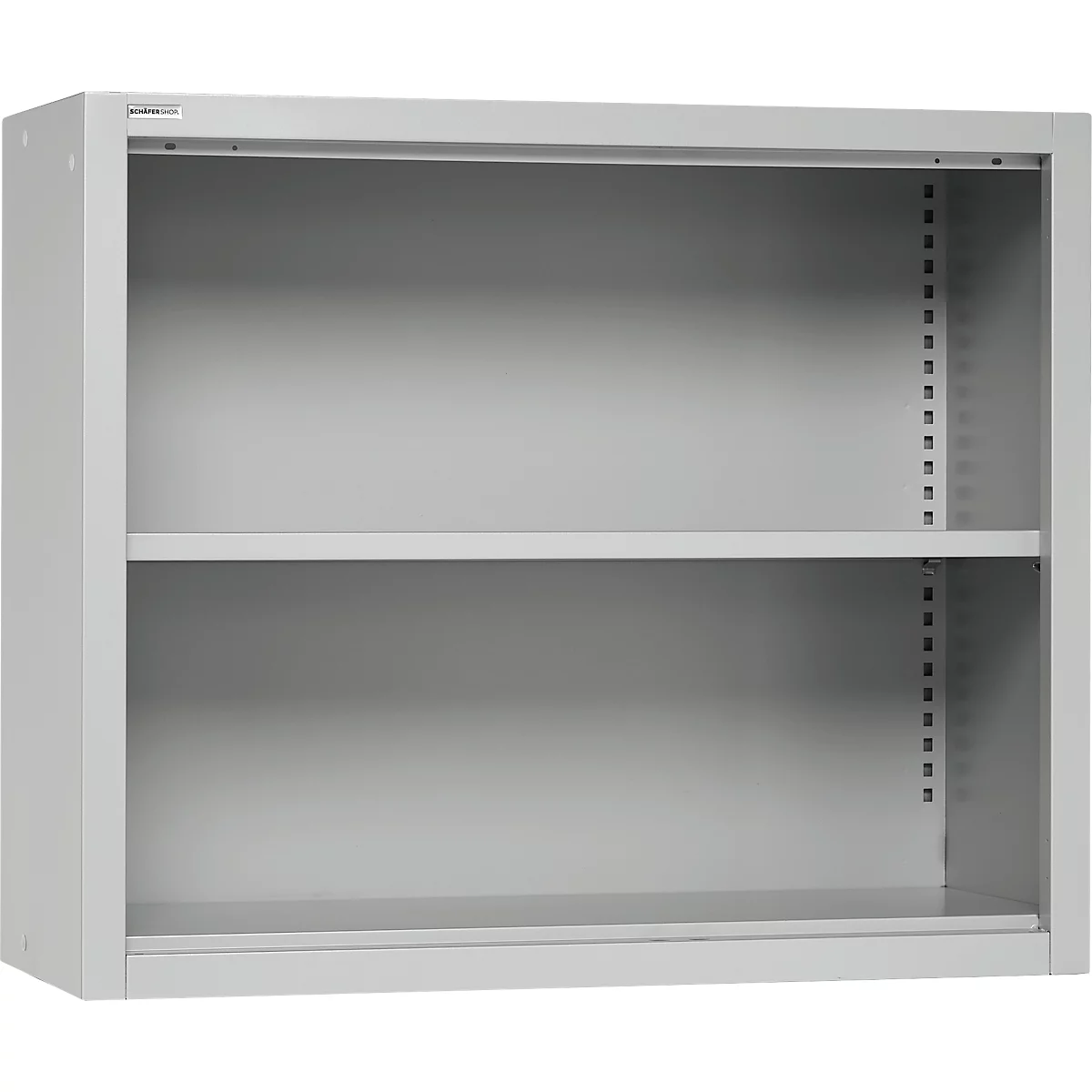 Schäfer Shop Select Aufsatzregal MS, 2 OH, B 950 x T 400 x H 800 mm, Stahlblech, Lichtgrau
