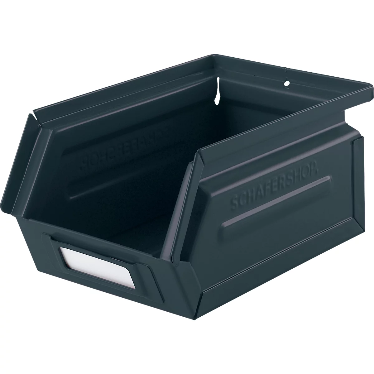 Schäfer Shop Select Bac à bec, 0,9 l, 2,5 kg, L 163 x l 102 x H 75 mm, acier, RAL 5008 (bleu gris)
