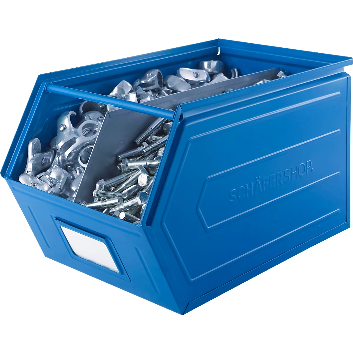 Schäfer Shop Select Bac à bec, 0,9 l, 2,5 kg, L 163 x l 102 x H 75 mm, acier, RAL 5015 (bleu ciel)