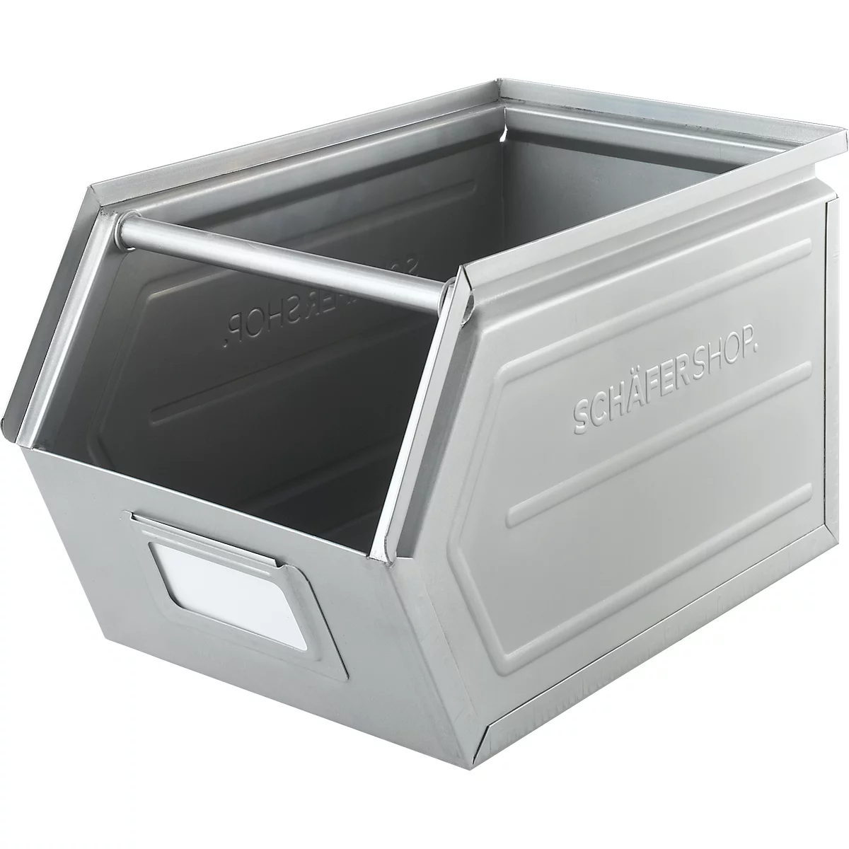 Schäfer Shop Select Bac à bec, avec barre de support, L 377 x l 211 x H 201 mm, 11,5 l, 60 kg, acier électro-galvanisé
