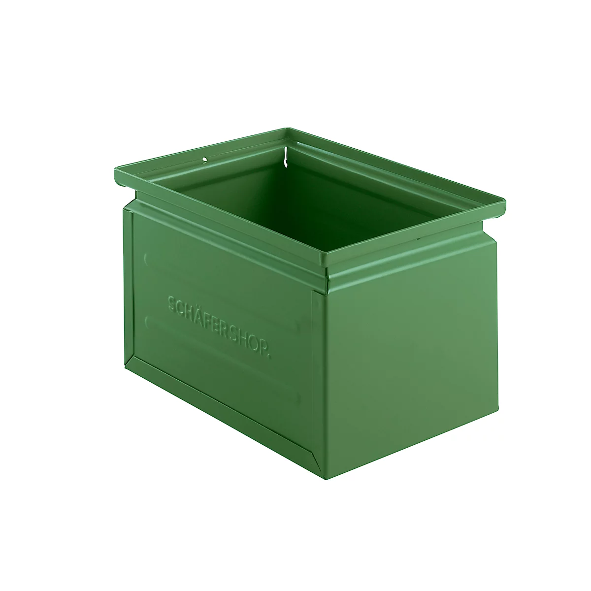 Schäfer Shop Select Bac gerbable, 3,6 l, 8 kg, L 200 x l 140 x H 130 mm, acier, RAL 6011 (vert résada)