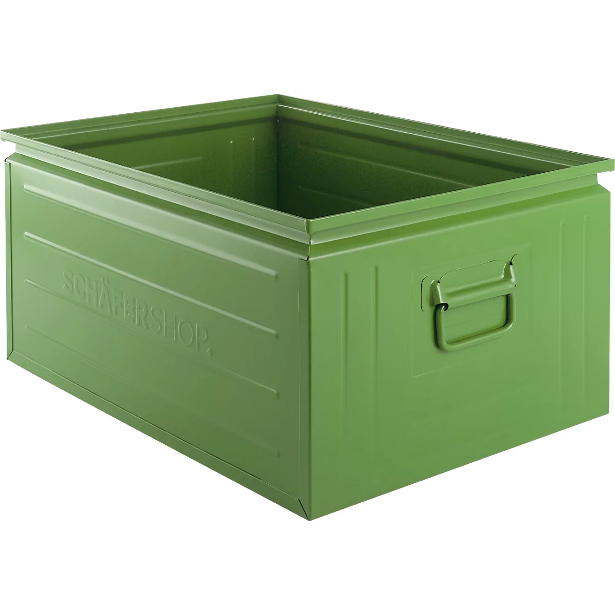 Schäfer Shop Select Bac gerbable, 83 l, 250 kg, L 658 x l 459 x H 300 mm, acier, 6011 (vert résada)