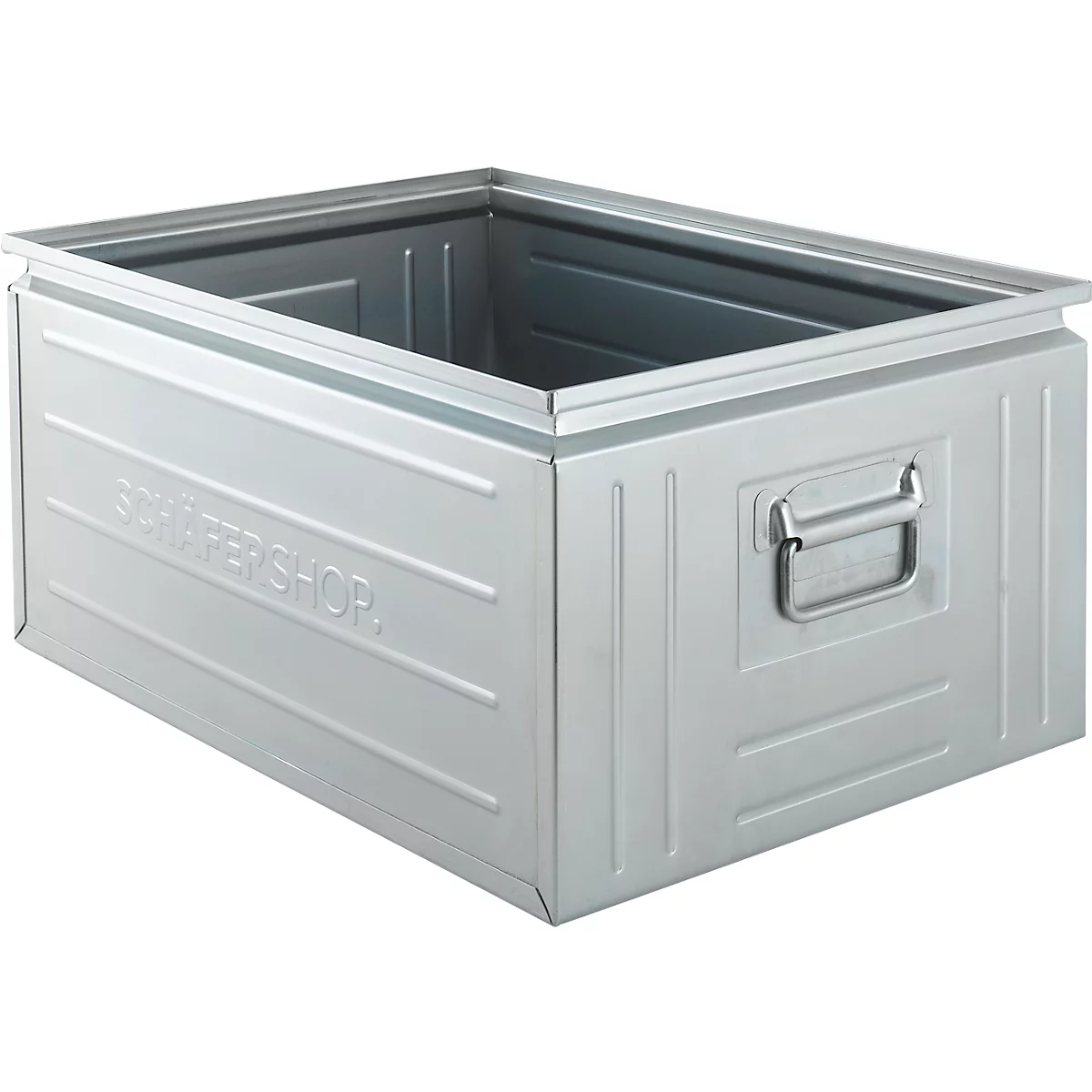 Schäfer Shop Select Bac gerbable, 83 l, 250 kg, L 658 x l 459 x H 300 mm, acier, électro-galvanisé