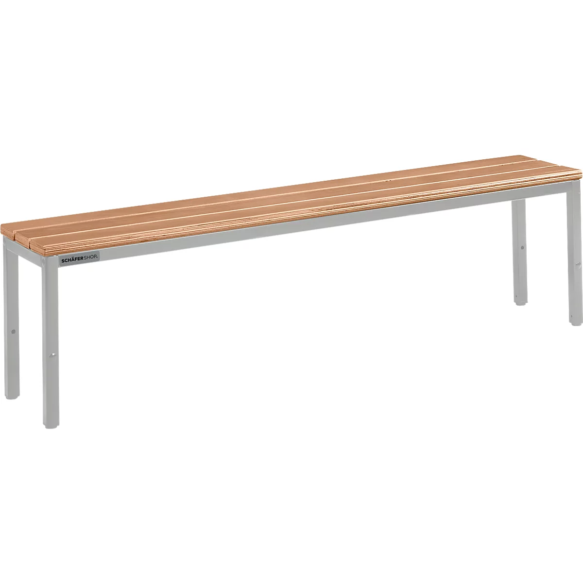 Schäfer Shop Select bank, voor kleedkamers, B 1495 x D 310 x H 415 mm, lichtgrijs