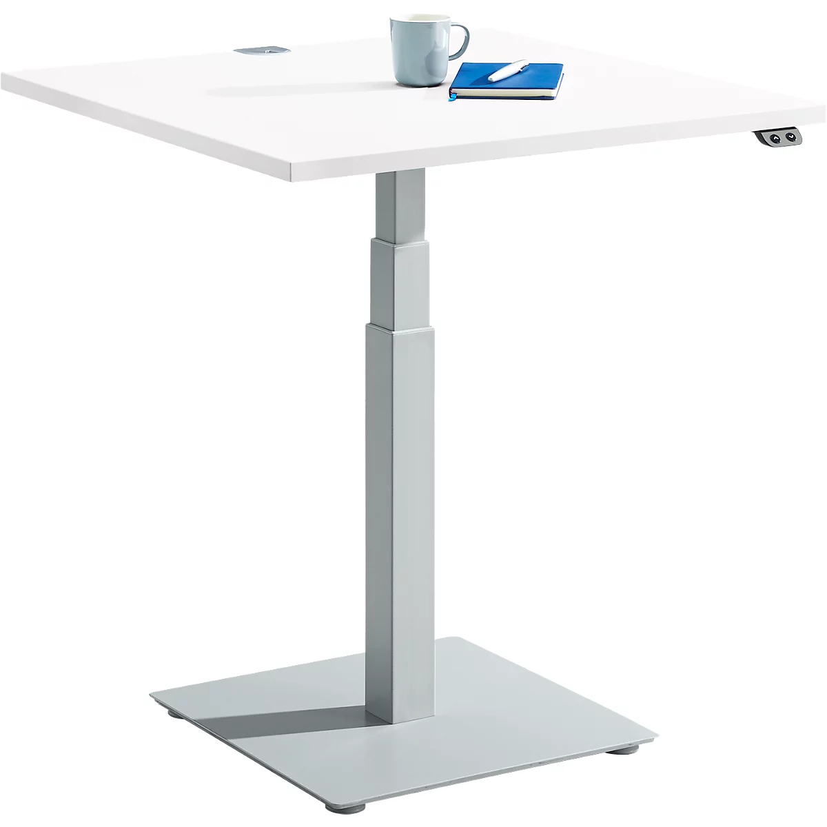 Schäfer Shop Select Beistelltisch FLEXXAS, elektrisch höhenverstellbar, ergonomisch, B 800 mm, weiss 