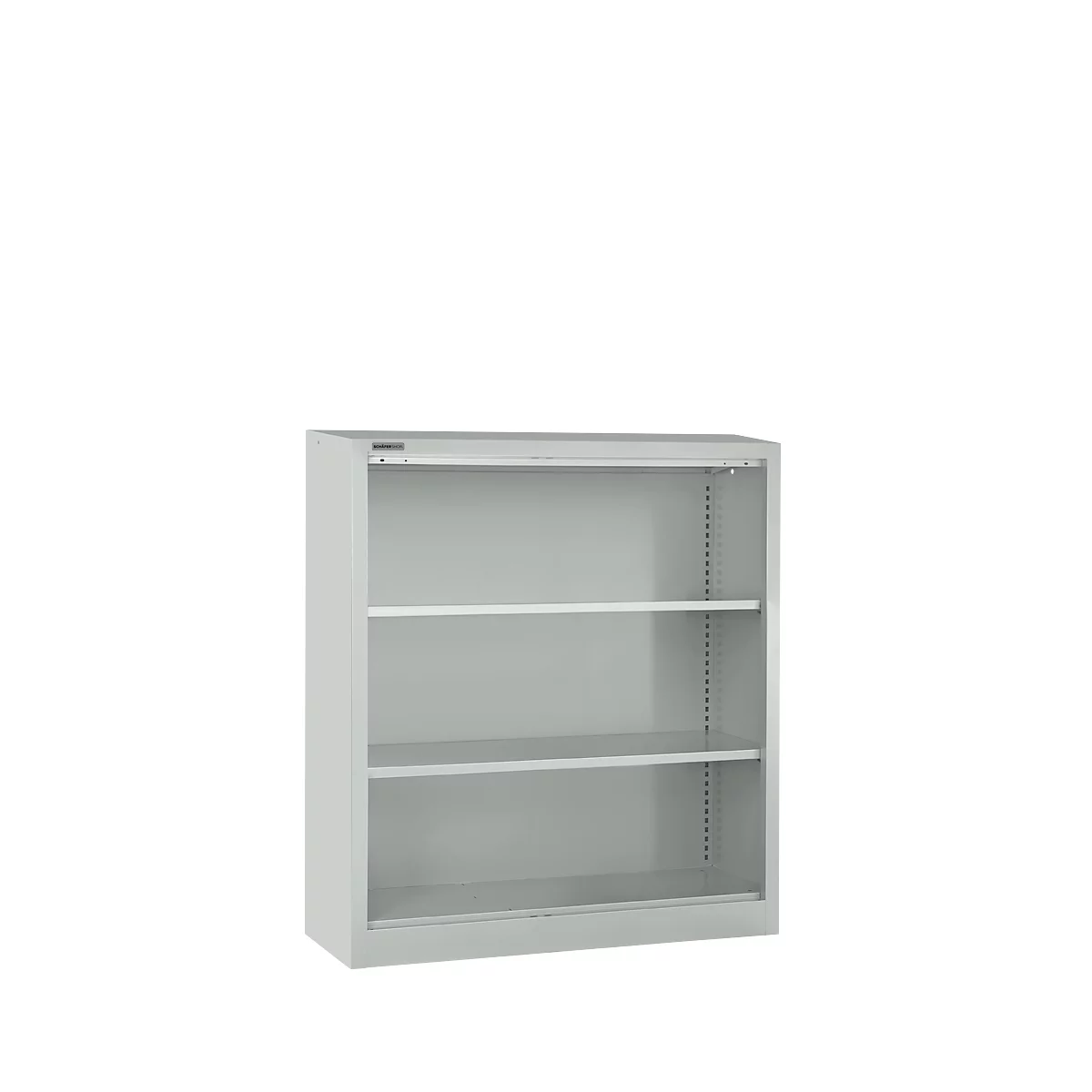 Schäfer Shop Select Bibliothèque étagères MS iCONOMY, en acier, 3 HC, l. 950 x P 400 x H 1215 mm, gris clair RAL 7035