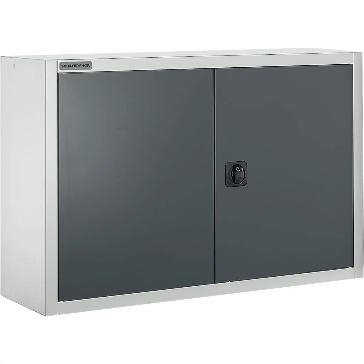 Schäfer Shop Select Bovenkast MS 8409i, B 950 x D 400 x H 800 mm, 1 legbord, staal, lichtgrijs RAL 7035/antracietgrijs RAL 7016
