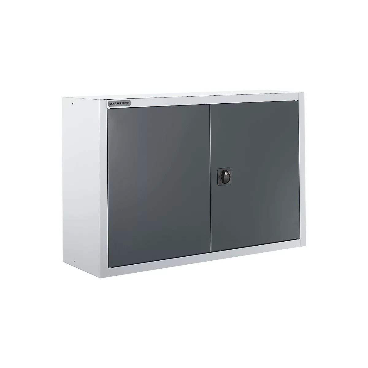 Schäfer Shop Select Bovenkast MS 8412i, B 1200 x D 400 x H 800 mm, 1 legbord, staal, alugrijs wit RAL 9006/antracietgrijs RAL 7016