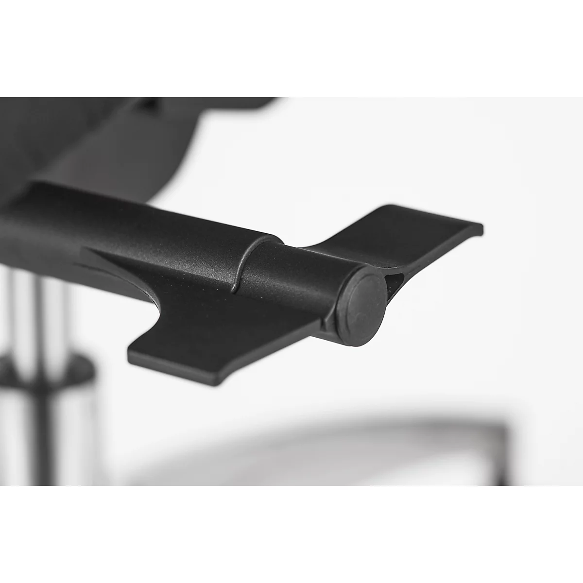 Schäfer Shop Select Bürostuhl SSI PROLINE S3+, mit Armlehnen, 3D-Synchronmechanik, Flachsitz, 3D-Netz-Rückenlehne, schwarz/alusilber