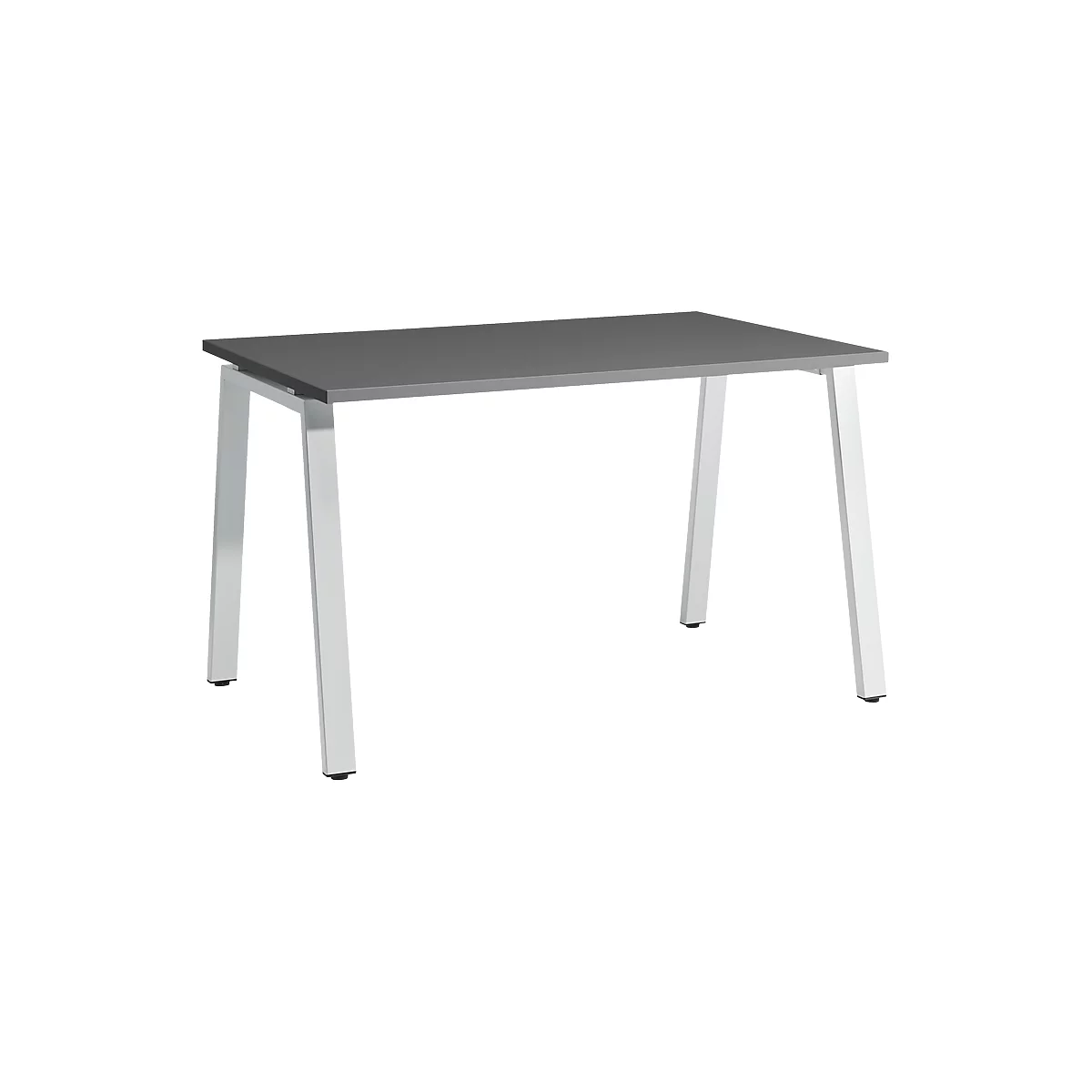 Schäfer Shop Select Bureau Start Off, pieds en A, rectangulaire, acier/bois, l. 1200 x P 800 x H 735 mm, graphite 