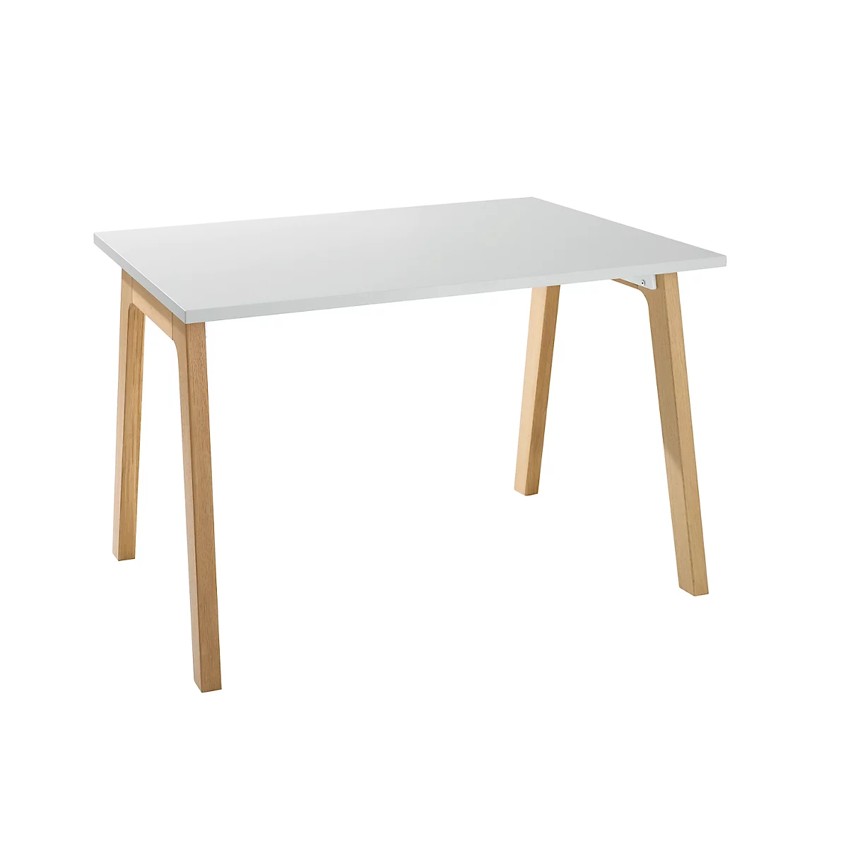 Schäfer Shop Select Bureau Start Off Wood, rectangulaire, pied en A, L 1200 x P 800 x H 735 mm, gris clair/imitation bois 