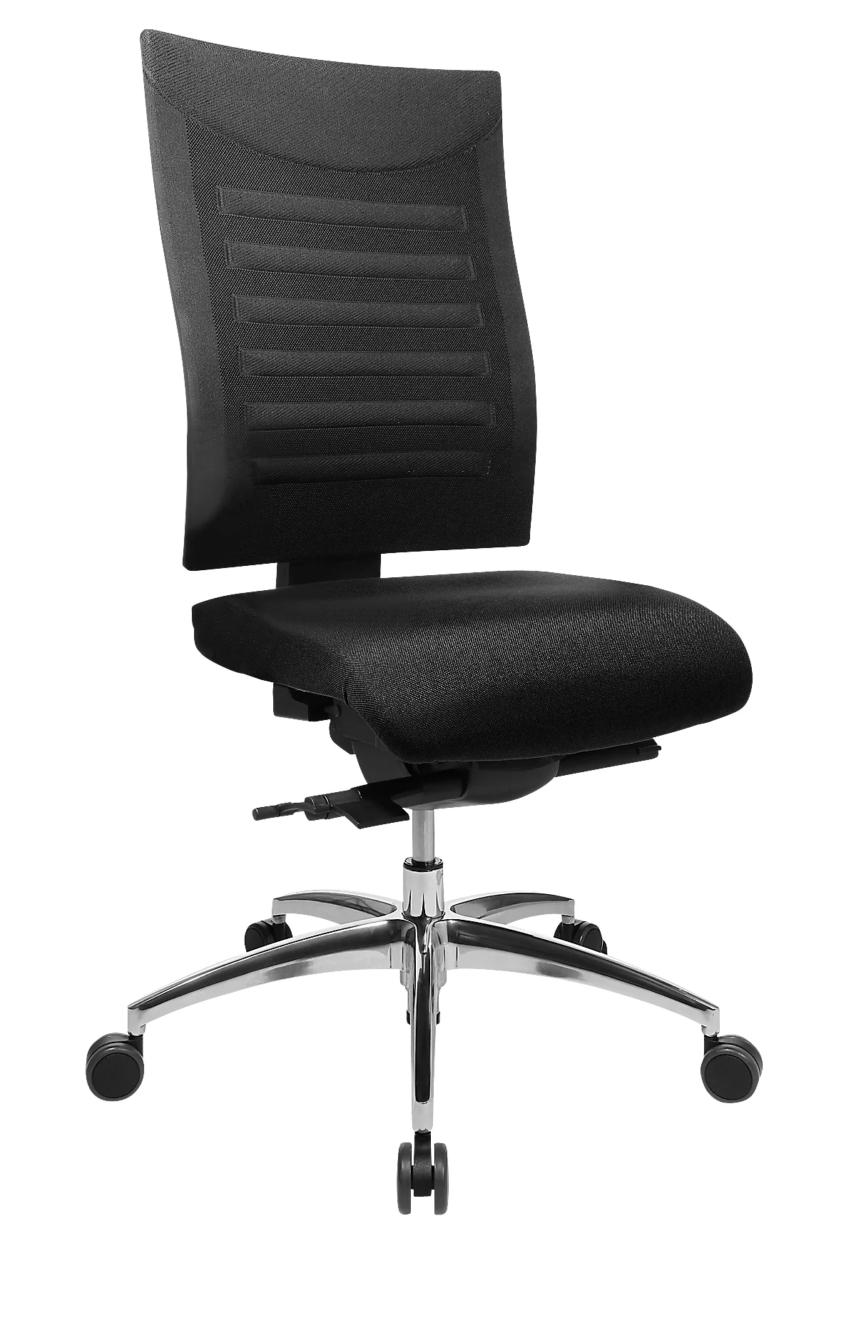 Schäfer Shop Select Bureaustoel SSI PROLINE S3+, synchroonmechanisme, zonder armleuningen, rugleuning met 3D-gaas, 3D-zitgewricht, zwart/zwart