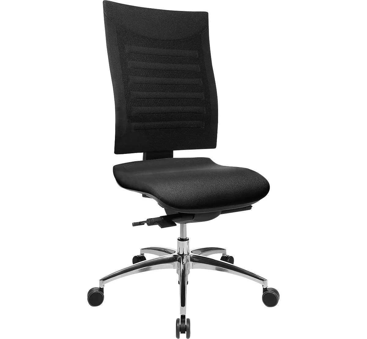 Schäfer Shop Select Bureaustoel SSI PROLINE S3, zonder armleuningen, synchroonmechanisme, ergonomische leuning, zwart/zwart