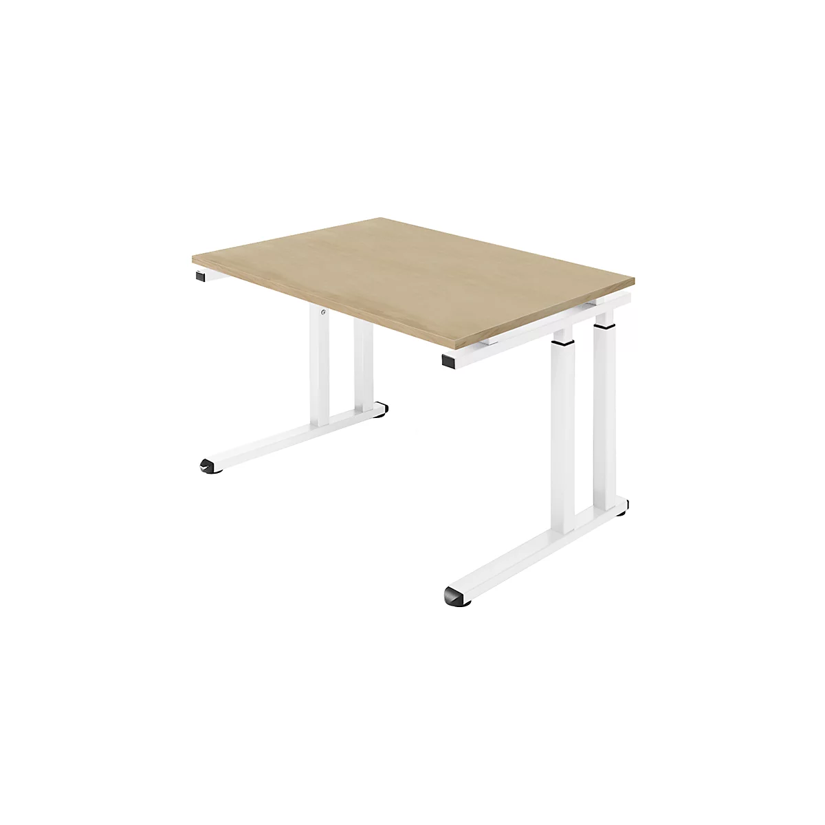 Schäfer Shop Select Bureautafel SET UP, C-poot onderstel, 1200x800, eik/wit 