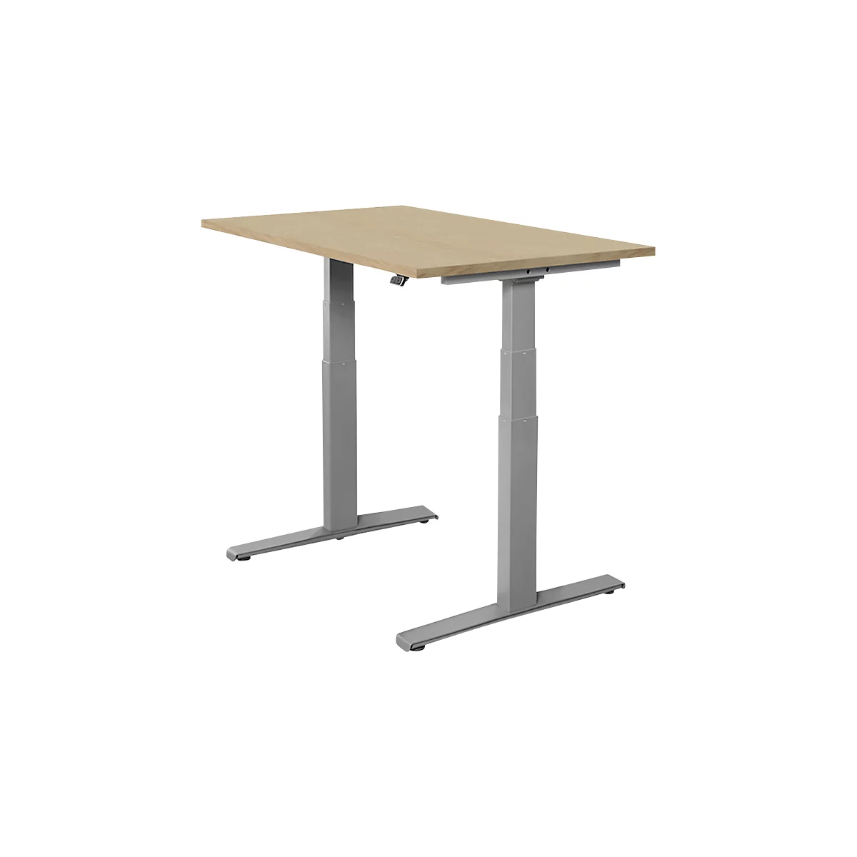 Schäfer Shop Select Bureautafel SET UP, T-poot onderstel, elektrisch in hoogte verstelbaar, 1200x800, eiken 