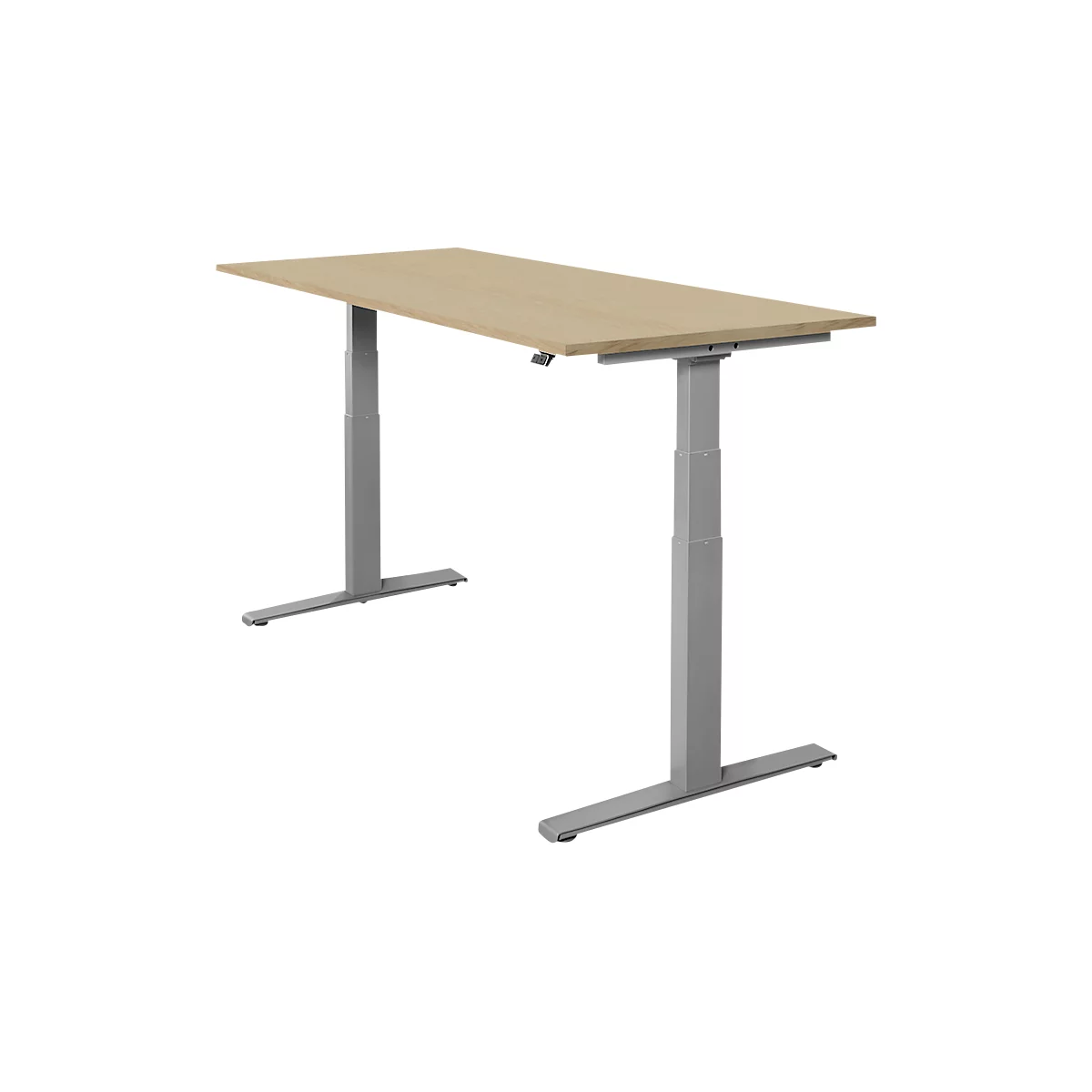 Schäfer Shop Select Bureautafel SET UP, T-poot onderstel, elektrisch in hoogte verstelbaar, 1800 x 800, eiken 