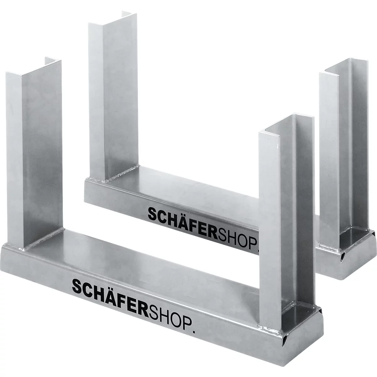Schäfer Shop Select Cadre d'empilage, L 1210 x l 160 x H 520 mm, galvanisé à chaud, jusqu'à 1500 kg