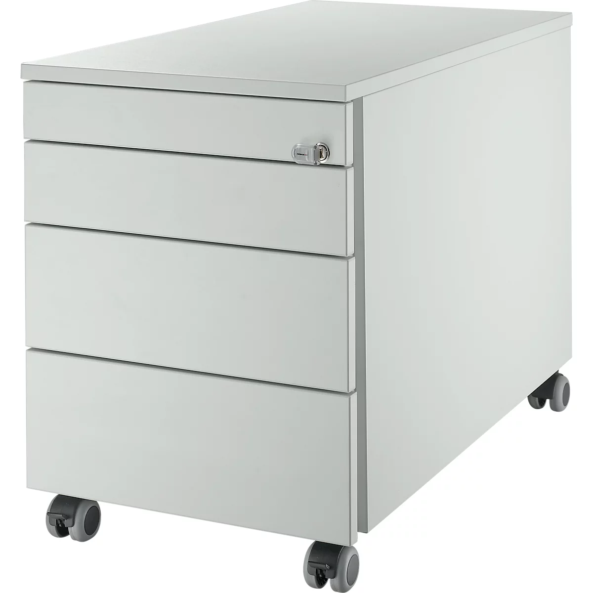 Schäfer Shop Select Caisson mobile 1233, avec poignée encastrée, L 435 x H 567 mm, gris clair/gris clair/gris clair