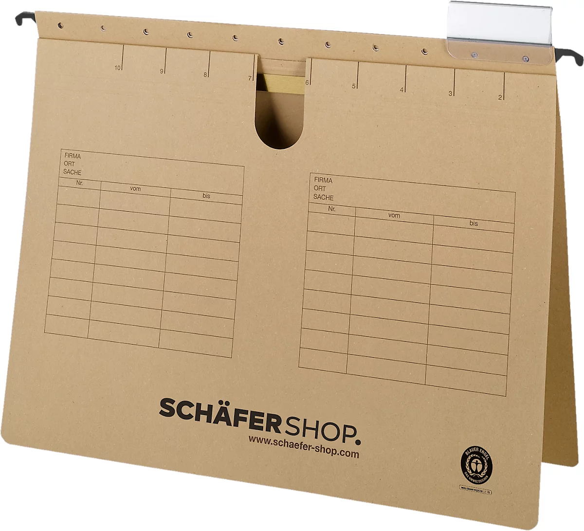 Schäfer Shop Select Carpetas colgantes , con corte de pulgar, para formatos hasta DIN A4,