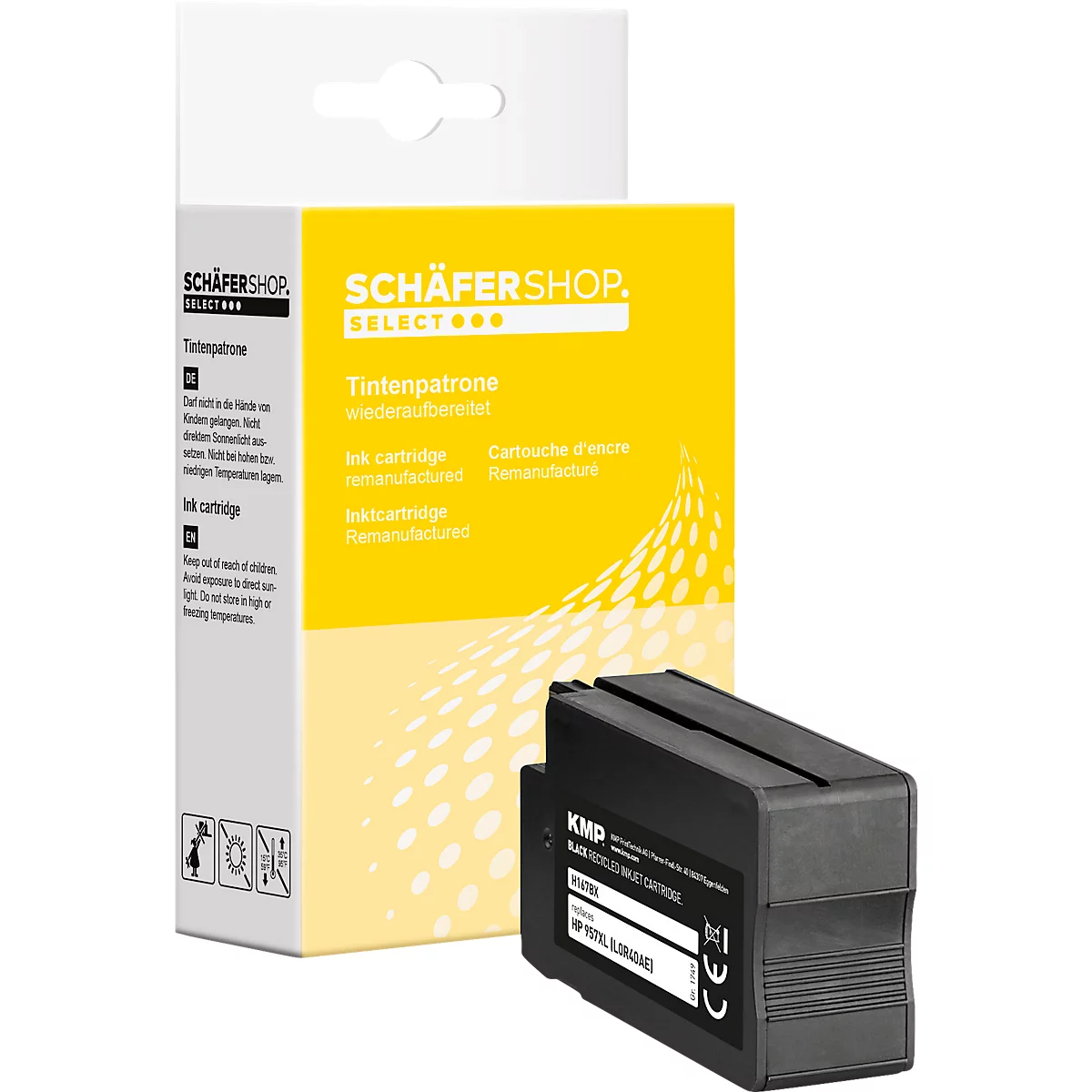 Schäfer Shop Select Cartouche d'encre, remplace HP 957XL (L0R40AE), noir