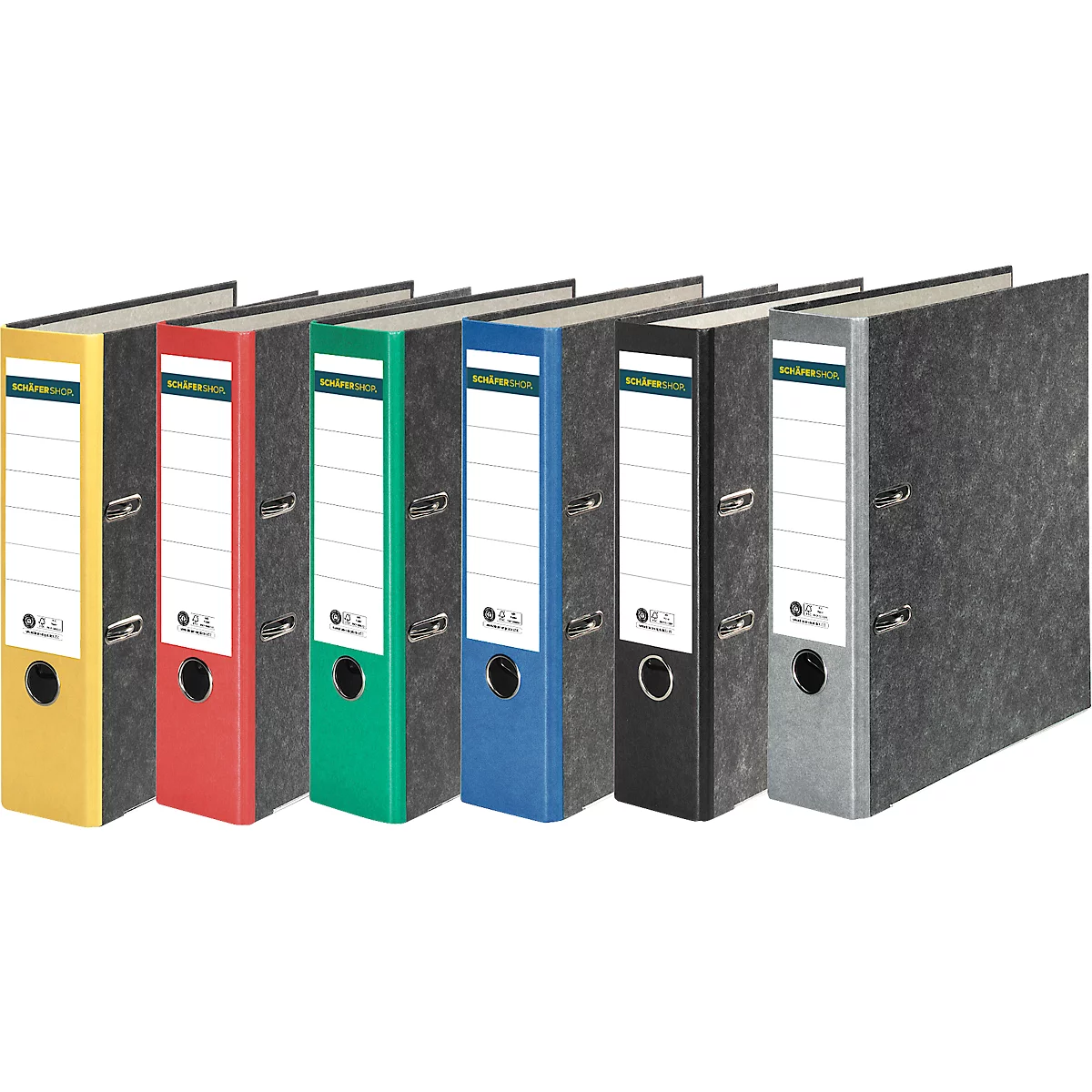Schäfer Shop Select Classeur à levier , format A4, largeur du dos 80 mm, 20 pièces, noir