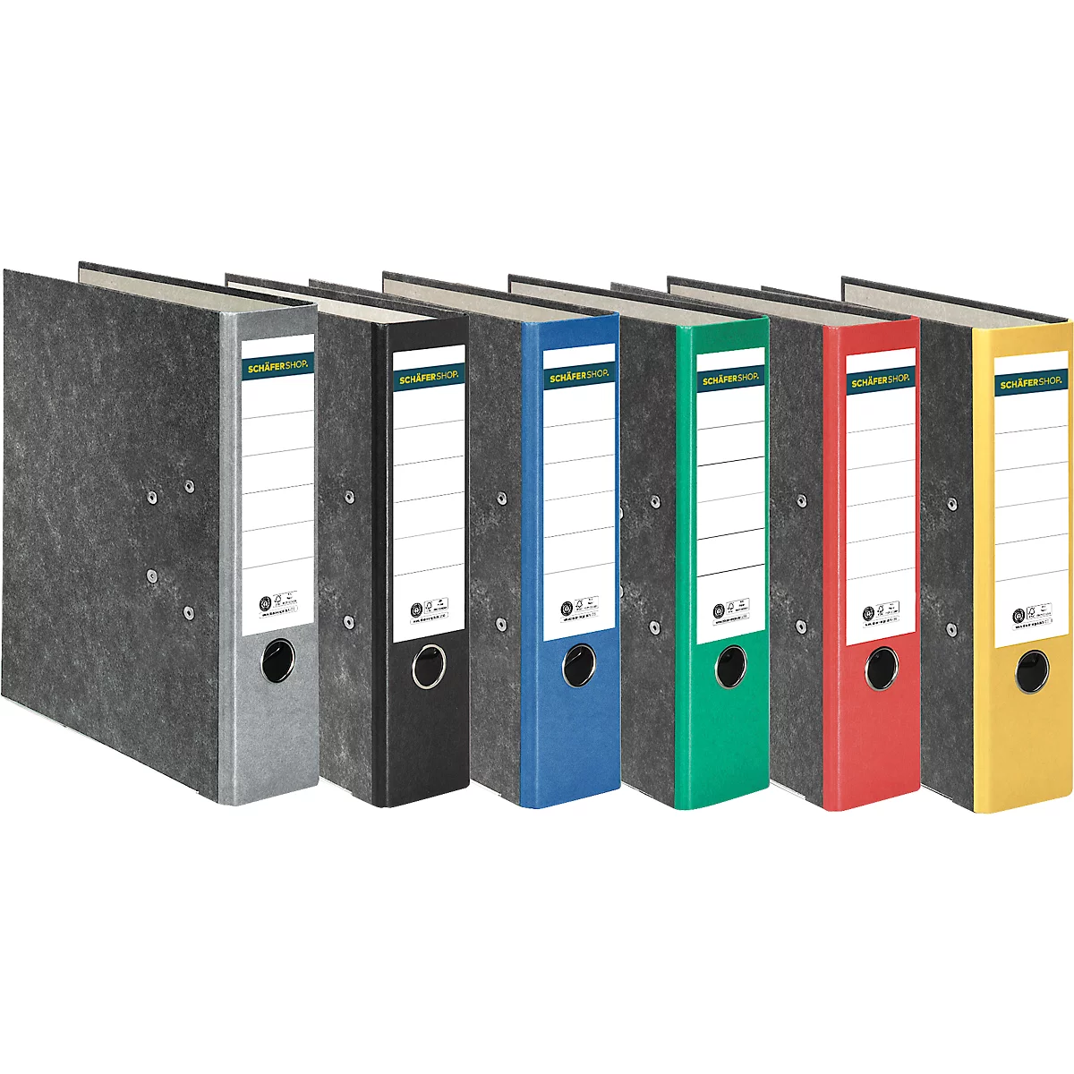 Schäfer Shop Select Classeur à levier , format A4, largeur du dos 80 mm, 20 pièces, noir