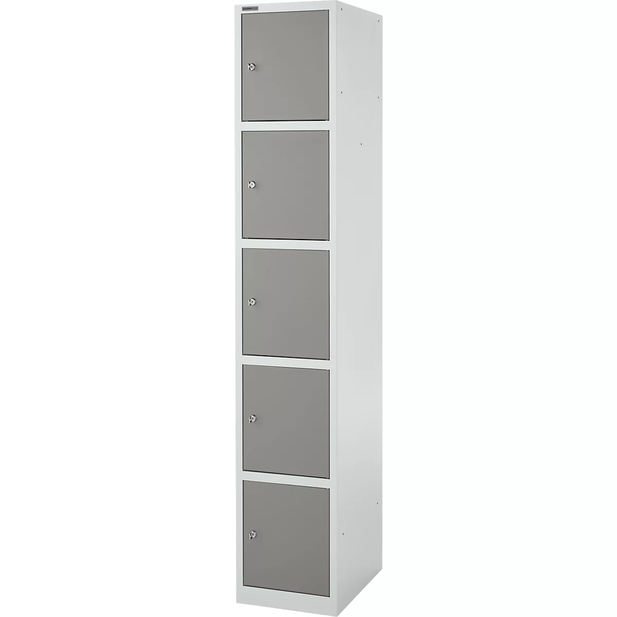 Schäfer Shop Select Columna de armario S4/5, con cerradura de cilindro, gris claro/gris platino